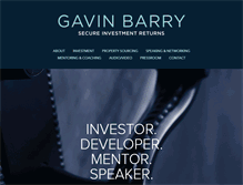 Tablet Screenshot of gavinbarry.com